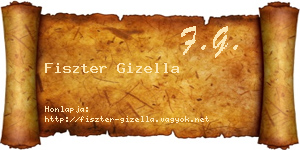 Fiszter Gizella névjegykártya